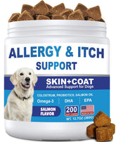 Coleaze Dog Allergy Chews bottle for easy, ongoing itch relief.