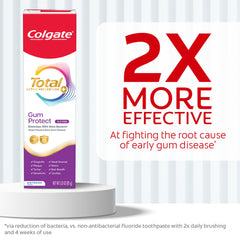 Packaging closeup of Colgate Total Active Prevention Gum Protect