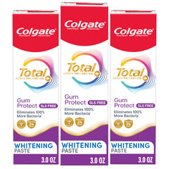 Colgate Total Active Prevention Gum Protect toothpaste 3-pack tubes for gum care