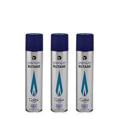 Colibri 90ml butane pack front view with clean, consistent flame potential.