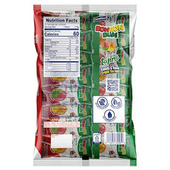 Colombina Bon Bon Bum watermelon lollipop with Tajín pouch for a zesty dip experience at parties.