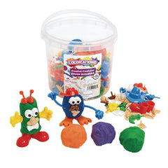 Colorations BuildMe Creatures 260-piece set enables endless creature building during family playtime.