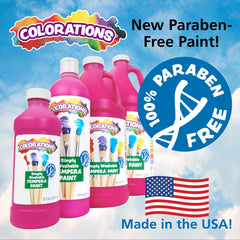 Colorations green washable tempera paint bottle for nature scenes