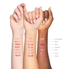 Colorescience Peptide Lip Shine texture close-up reveals creamy hydration.