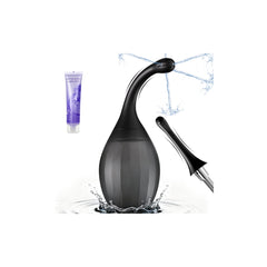 ColorfulParadise enema bulb connects to most showers for easy cleansing routines.