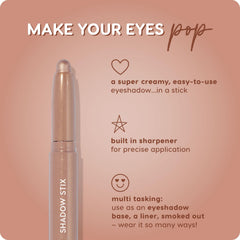 ColourPop Shadow Stix Socialite: smudge-ready for smoky looks.