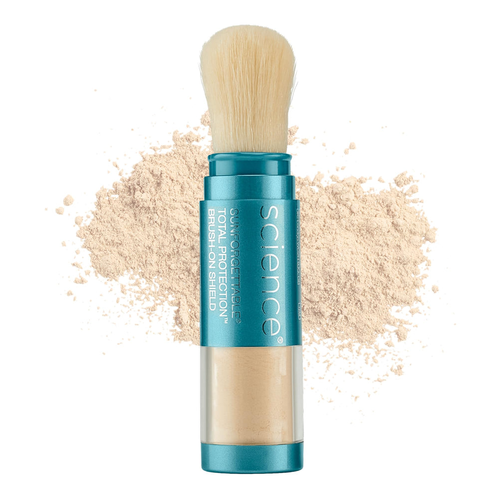 Colorescience brush-on mineral powder with SPF50 for on-the-go protection