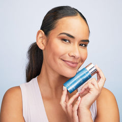 Colorscience EnviroScreen Technology SPF 50 panel illustrating UV and pollution defense.