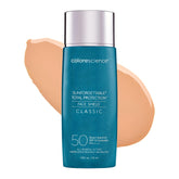 Colorescience Total Protection Face Shield bottle close-up showing mineral SPF 50 protection.