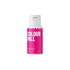 Colour Mill hot pink oil-based color bottle for vibrant baked goods.