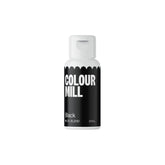 Colour Mill Black oil-based coloring bottle for deep, even frosting color