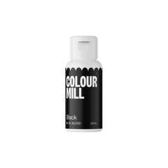 Colour Mill Black oil-based coloring bottle for deep, even frosting color