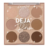ColourPop Deja Brew palette front view for easy storage and quick daily looks
