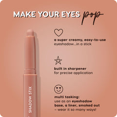 Multi-use formula works as shadow, base, or liner.