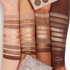 ColourPop That's Taupe metallic shades add reflective depth for party-ready lids.