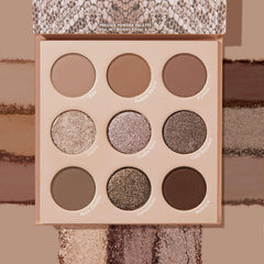 ColourPop That's Taupe swatches display metallic and matte finishes for easy shade preview.