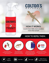 Outdoor application on patio to deter lizards naturally and safely.
