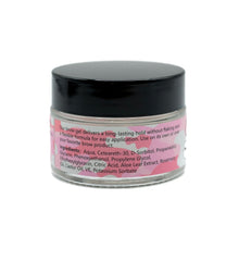 Combat Gel brow finish closeup emphasizes natural-looking hold throughout the day.