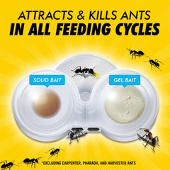 Combat Max 2in1 ant bait station snap-off tab shows quick, tidy bait setup.