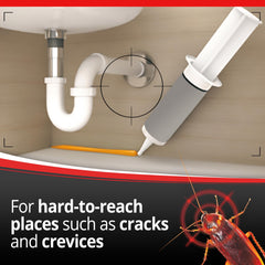Combat Max Defense System gel syringe for cracks and crevices in roach control.