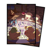 Comdek00 MTG sleeves, Fantasy Family, front view showing clear front protection for standard cards.