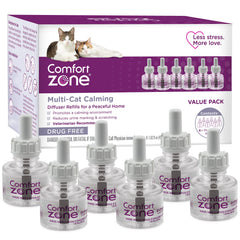 Comfort Zone multi-cat refill pack with six refills for steady calming