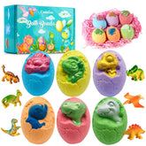 Comfso Easter dino egg bath bomb with toy reveal for kids