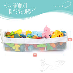 Comfylife quick-dry mesh bath toy holder prevents slime after use
