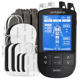 Comfytemp 4-output tens front view showing versatile pain relief options.