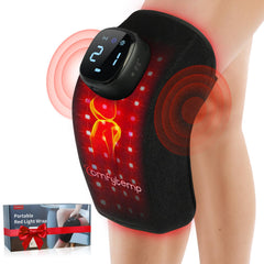 Comfytemp knee wrap with 3D ergonomic embrace for comfortable daily recovery at home.
