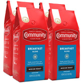Community Coffee Breakfast Blend front package for a smooth morning roast.