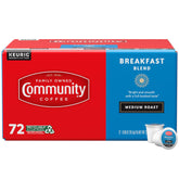 Community Coffee Breakfast Blend pods for quick, consistent mornings.