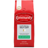 Community Coffee Cafe Special Half-Caff 32oz bag front view for home brewing