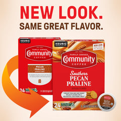 Community Coffee Keurig pod scene for fast, convenient single-serve brewing