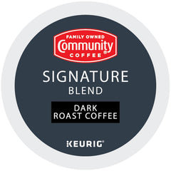 Community Coffee Signature Blend Keurig-compatible pods for quick, convenient mornings.