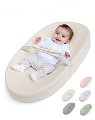 COMOMY baby changing pad with wipeable cover for easy cleanup after diaper changes