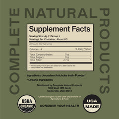 Complete Natural Inulin scoop demonstrates simple measurement for yogurt and drinks