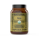 Complete Natural Products sea kelp capsules bottle front highlights iodine-rich source for thyroid support.