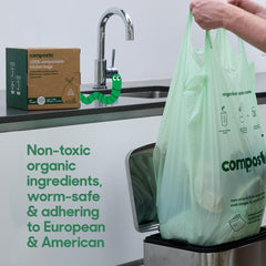 Compostic bags that quickly break down in proper composting environments