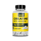 CON-CRET Creatine HCl capsules bottle for muscle and brain energy support.