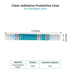 Con-Tact Clear Protective Liner applied to a book cover protects against spills.