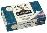 Connetable sardines in water can with no salt added, rich in omega-3s.