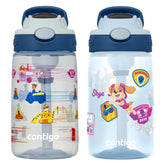 Contigo Paw Patrol Aubrey bottle front view with kid-friendly sipping
