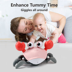 Control Future crab toy emits sounds and lights to enhance playtime