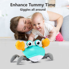 Control Future Crawling Crab Toy lights and sounds enhance interactive play and engagement