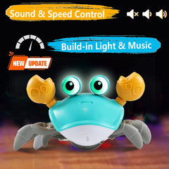 Control Future Crawling Crab Toy side view encouraging curiosity and early crawling practice