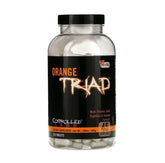 CONTROLLED LABS Orange Triad bottle on a gym counter for joint and immune support.