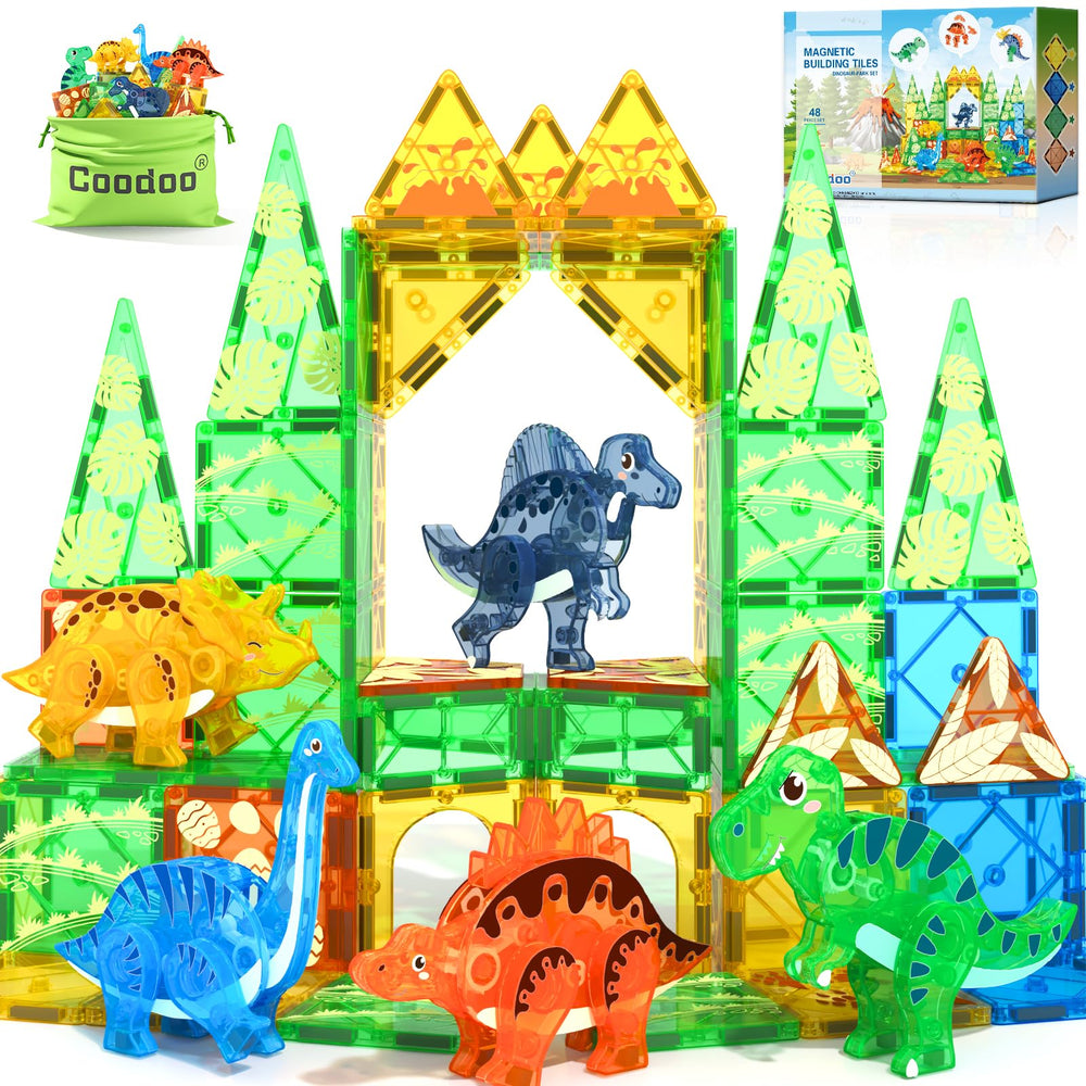 Coodoo Dinosaur Tiles: T-Rex head rotates for imaginative play