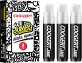 Coogert white jumbo poster marker with wide tip for bold lines on posters