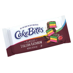 Cookies United Cakebites raspberry layer with almond cake and chocolate finish, perfect dessert bite to share.